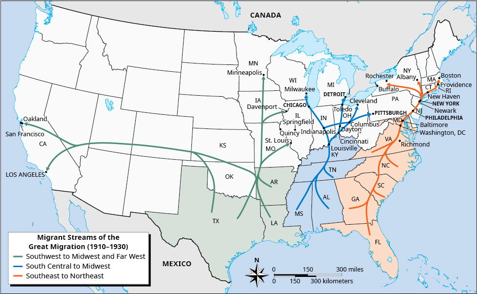 Map of the Great Migration
